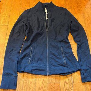 EUC Lululemon Define Jacket with Mesh Vented Luon Size 8 True Navy